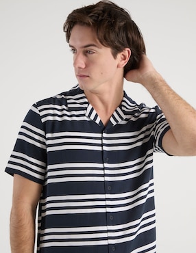 Camisa casual Non Stop de algodón manga corta para hombre