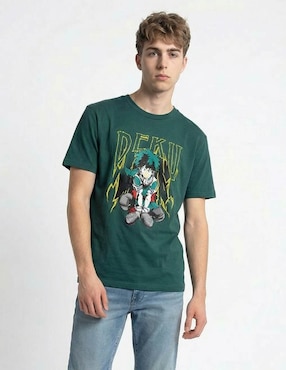 Playera Crunchyroll cuello redondo para hombre