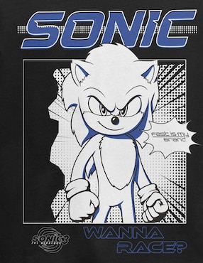 Playera Exim Sonic cuello redondo para hombre