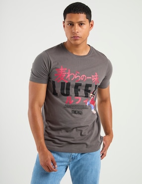 Playera One Piece cuello redondo para hombre