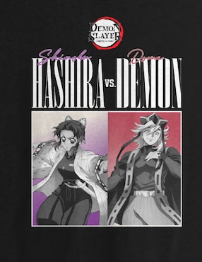 Playera Demon Slayer cuello redondo para hombre