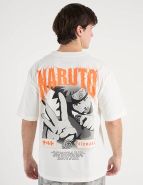 Playera Naruto cuello redondo para hombre