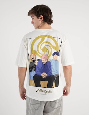 Playera Jujutsu Kaisen cuello redondo para hombre