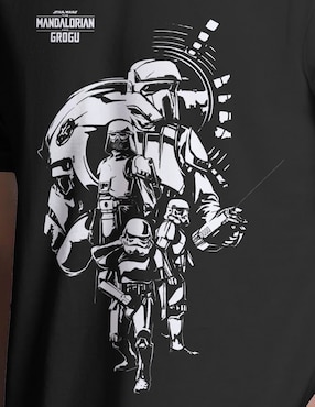 Playera Disney Mandalorian cuello redondo para hombre