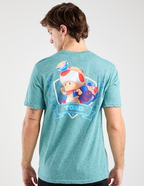 Playera Nintendo cuello redondo para hombre