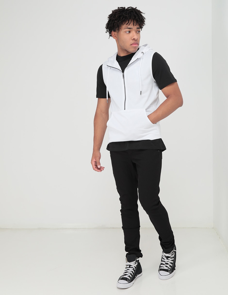 Jeans skinny lavado obscuro para hombre 7