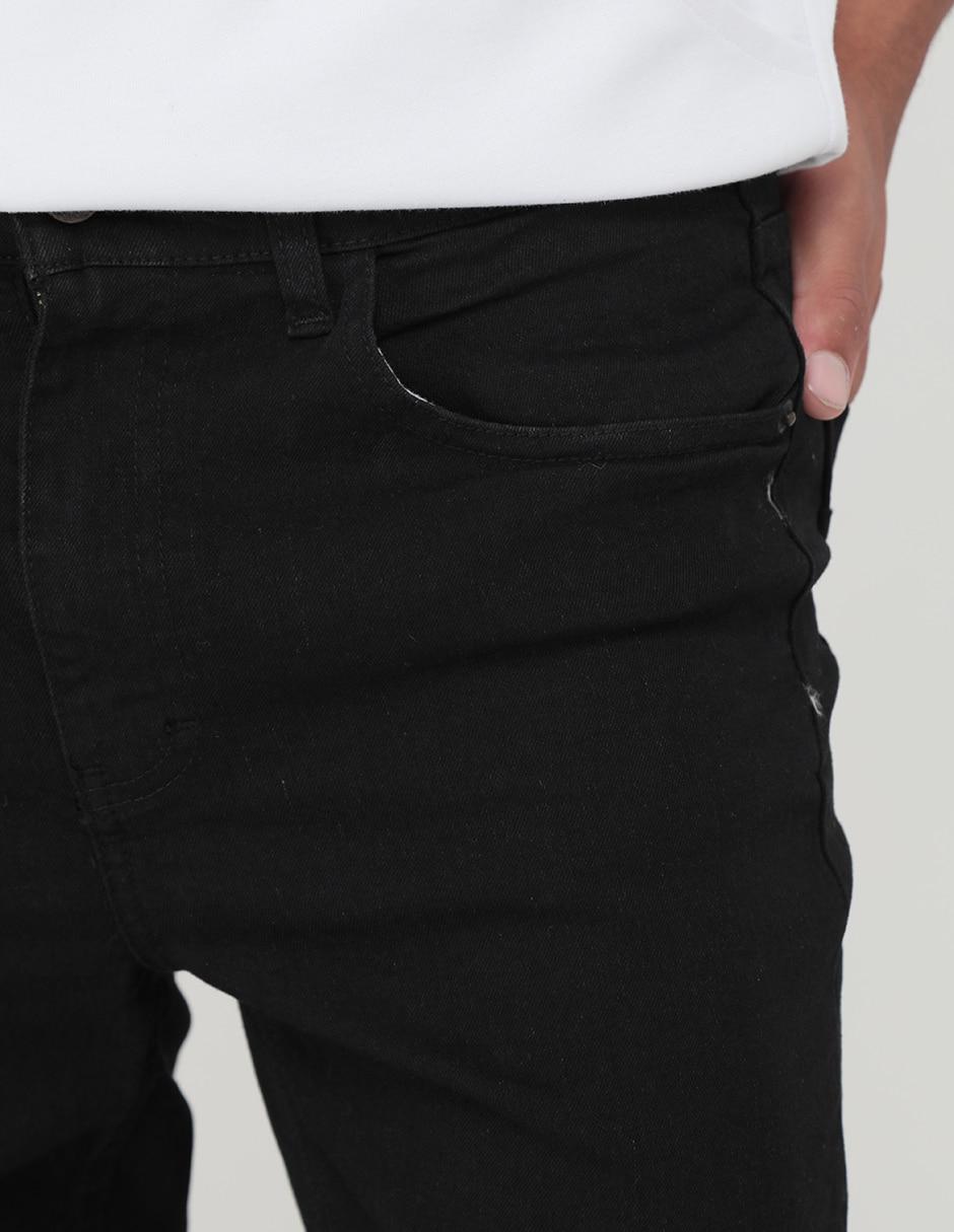Jeans skinny lavado obscuro para hombre 8