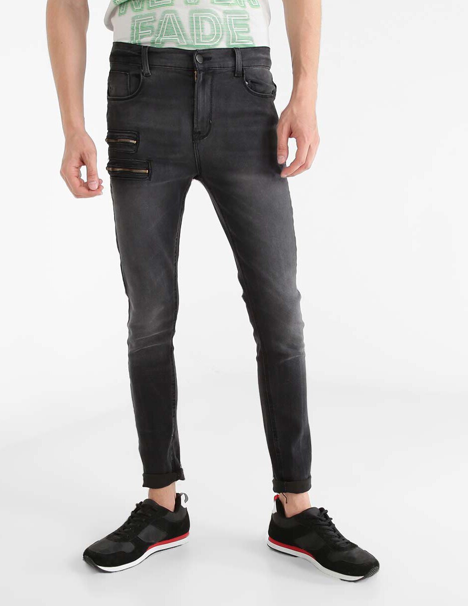 Pantalón gris deslavado slim fit H04 | Lee Jeans México