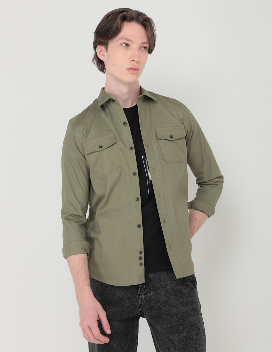 Camisa casual discount