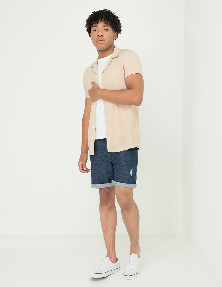 CAMISA 2418480007 NON, M, KHAKI CLARO