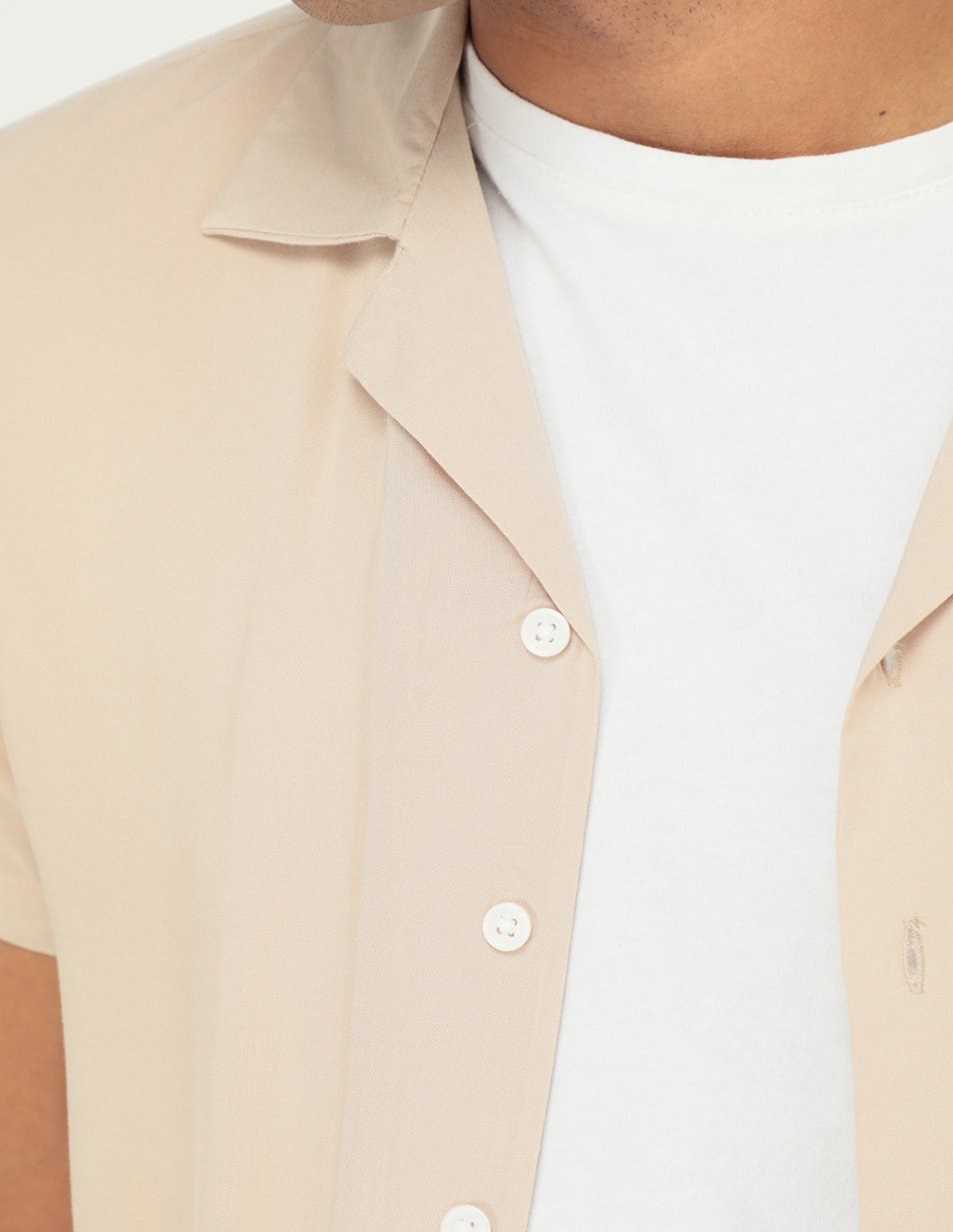CAMISA 2418480007 NON, M, KHAKI CLARO