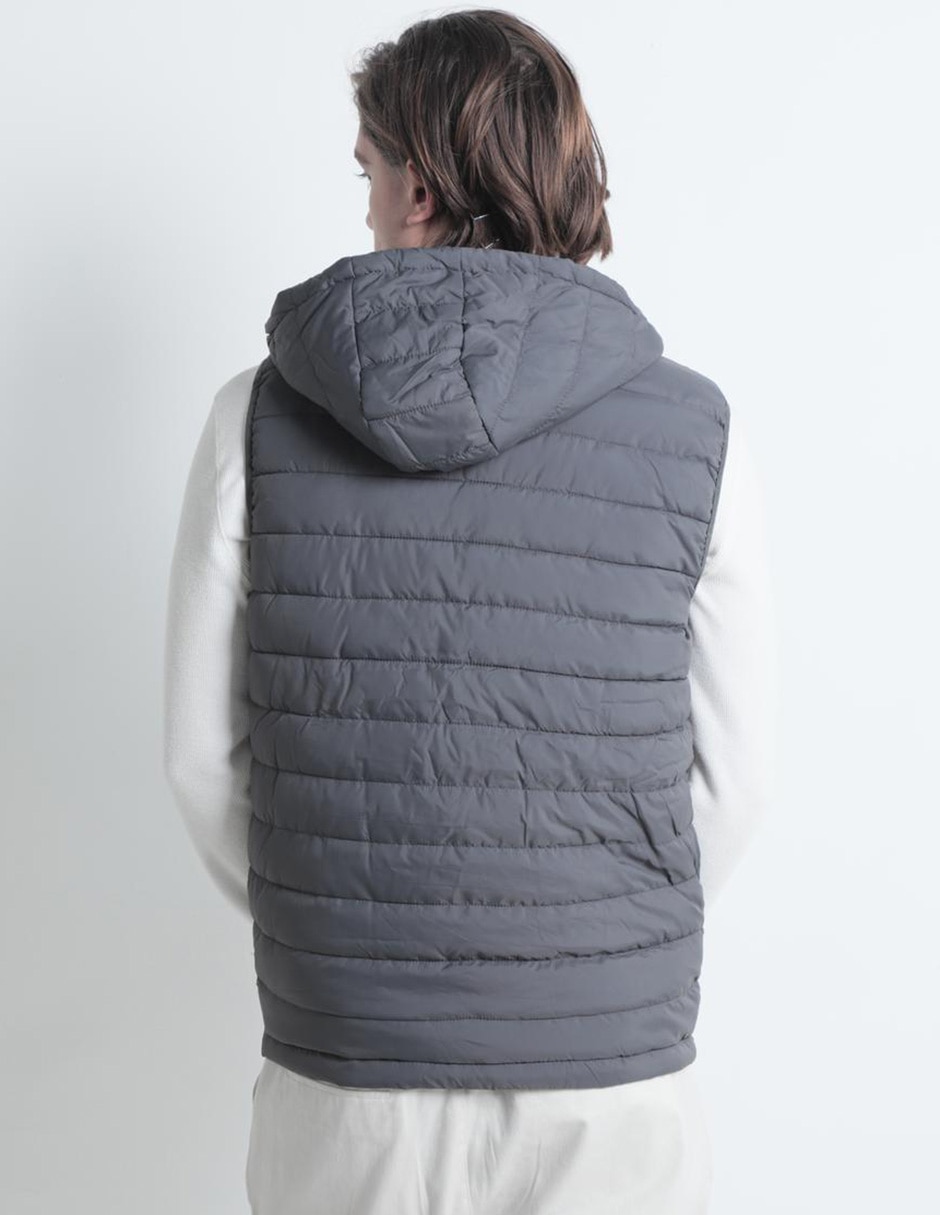 CHALECO NON STOP, M, GRIS OBSCURO LISO