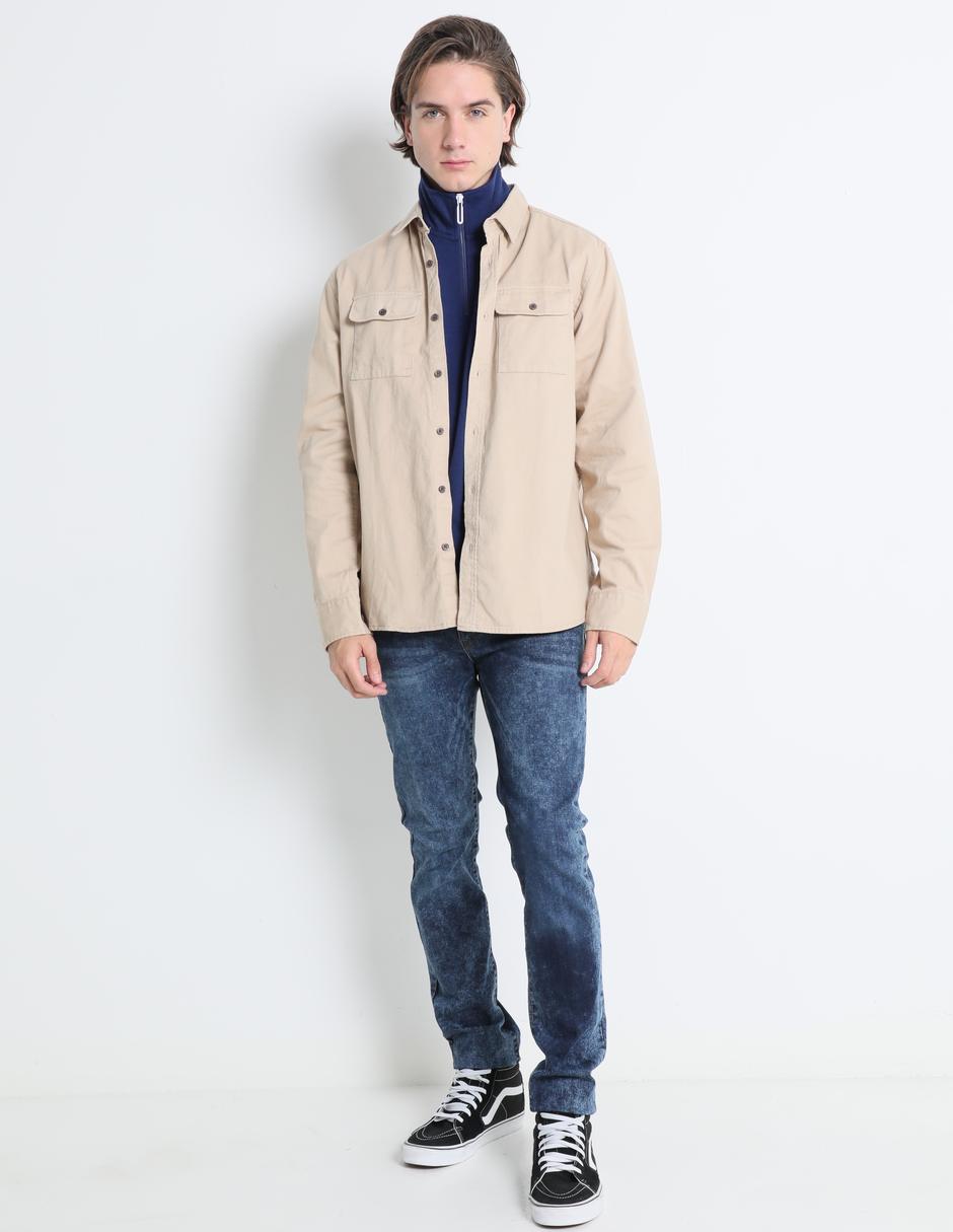 CAMISA NON STOP, G, KHAKI CLARO M LARGA