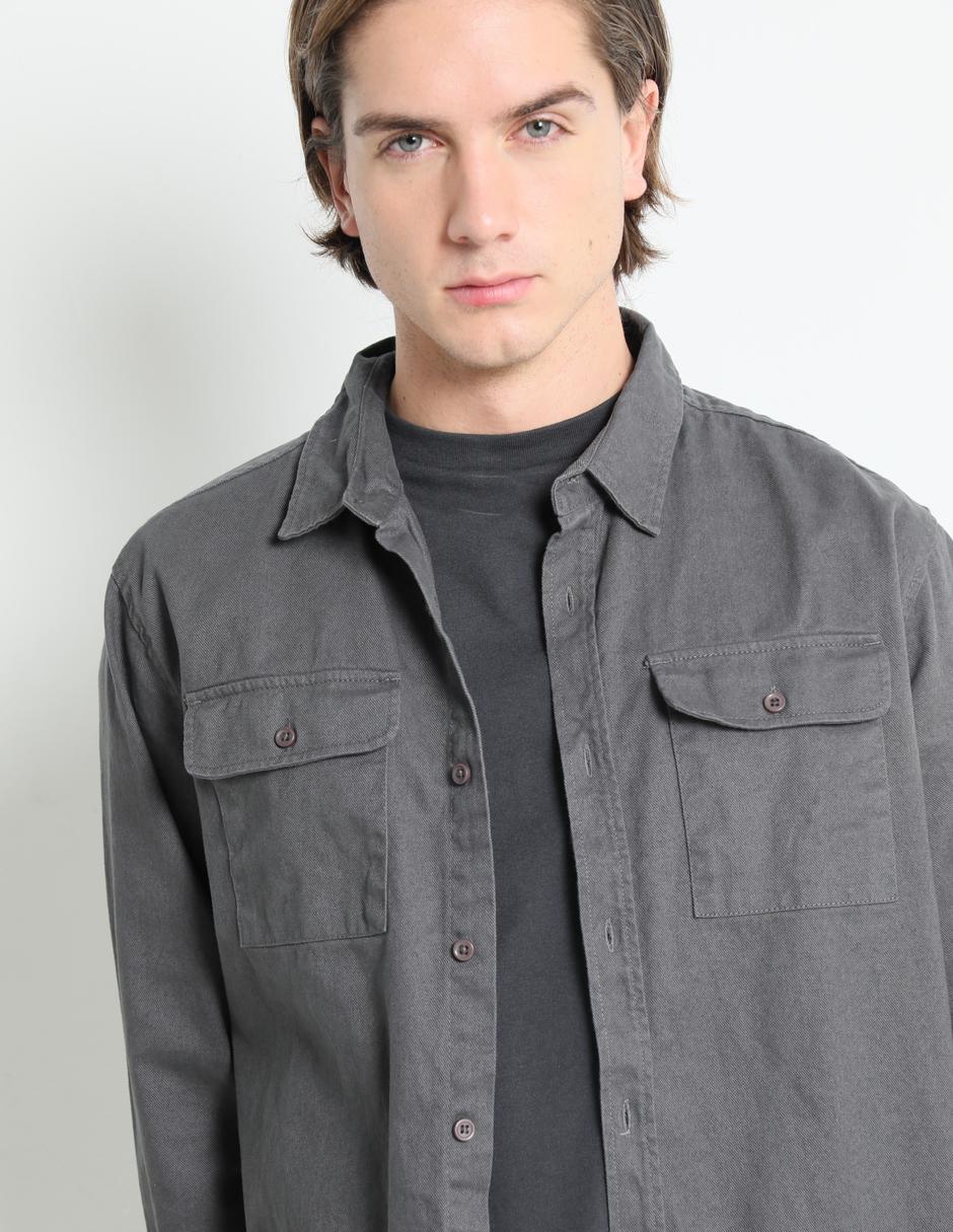 CAMISA NON STOP, EG, GRIS OBSCURO M LAR