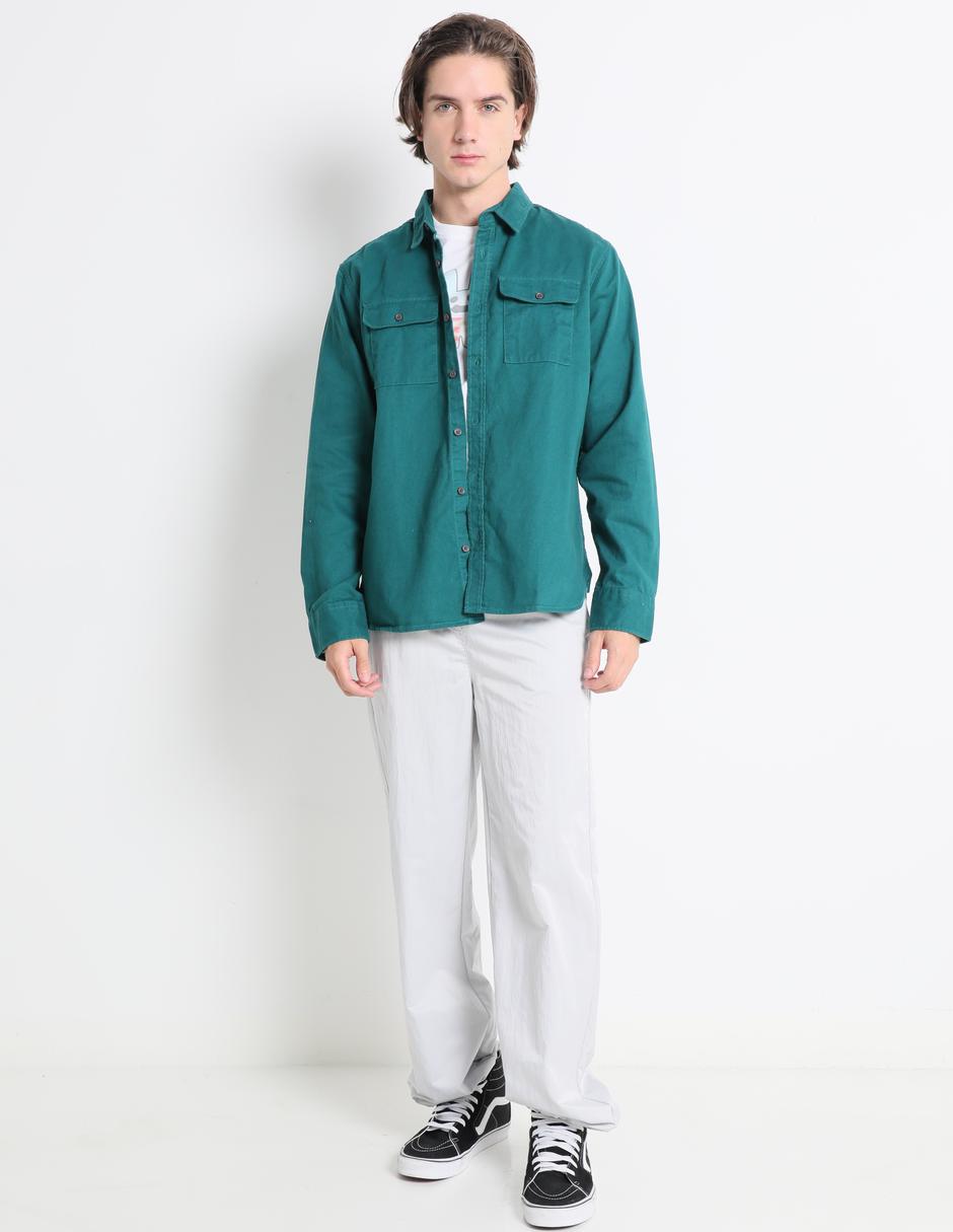 Camisa casual de algodón manga larga para hombre 3