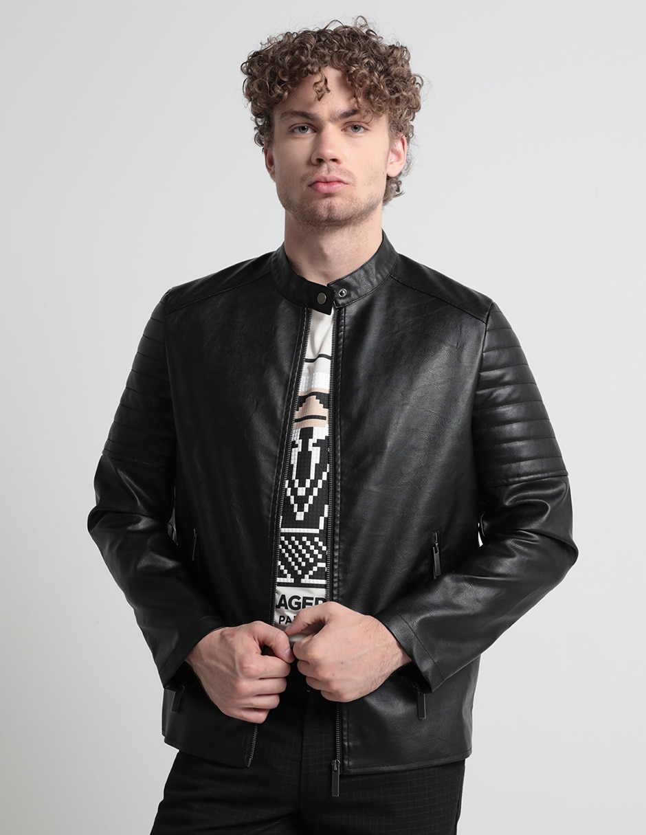 Chaqueta Cuero Hombre Falabella Mossimo Chaqueta Hombre Casacas