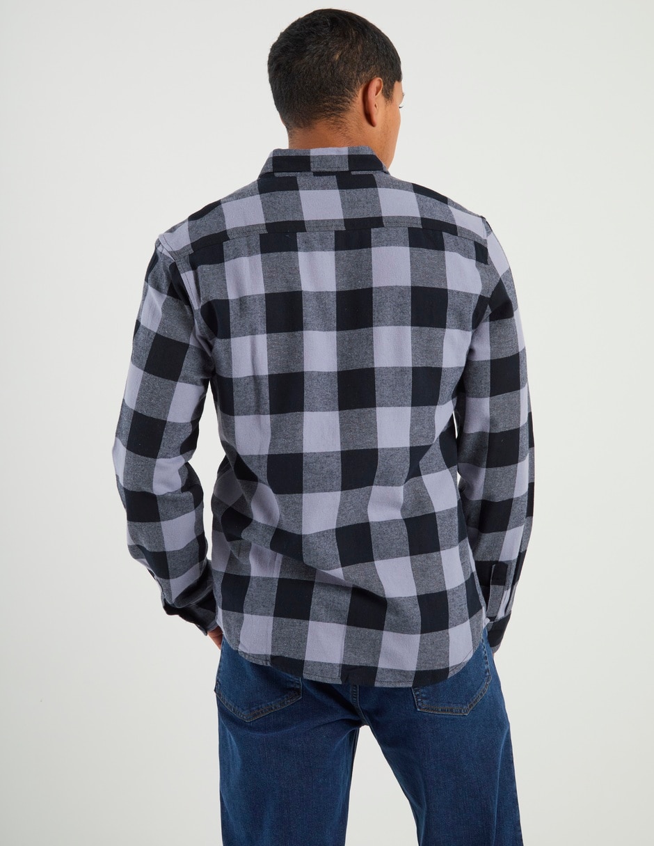 Camisa casual manga larga para hombre 6