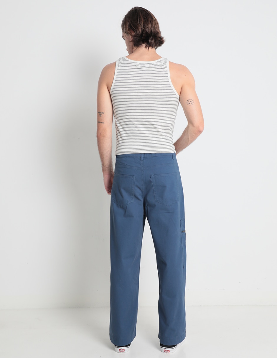 Pantalón regular de algodón para hombre 2