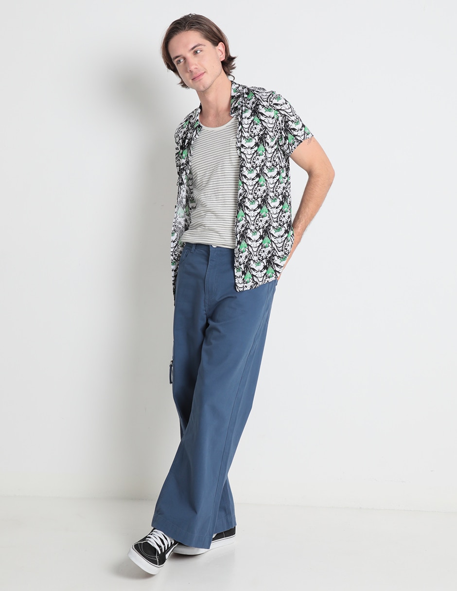 Pantalón regular de algodón para hombre 3