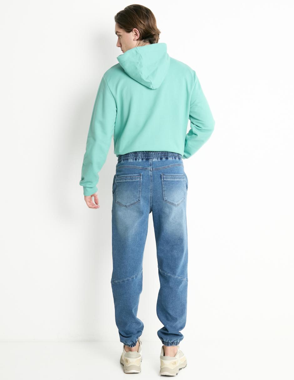 Jeans baggy lavado claro para hombre 2