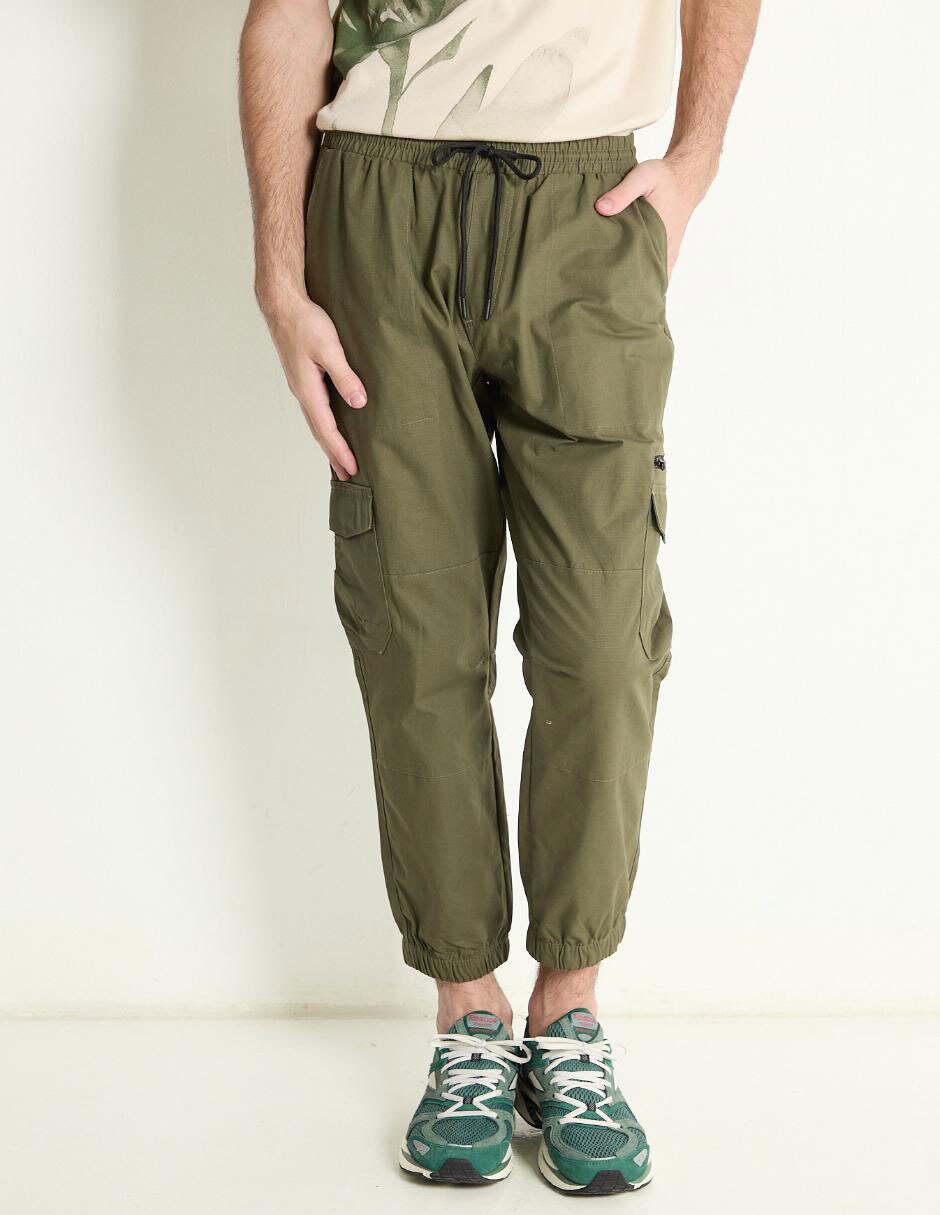 Pantalon Cargo Pull And Bear Hombre Pantalón Cargo Regular Non