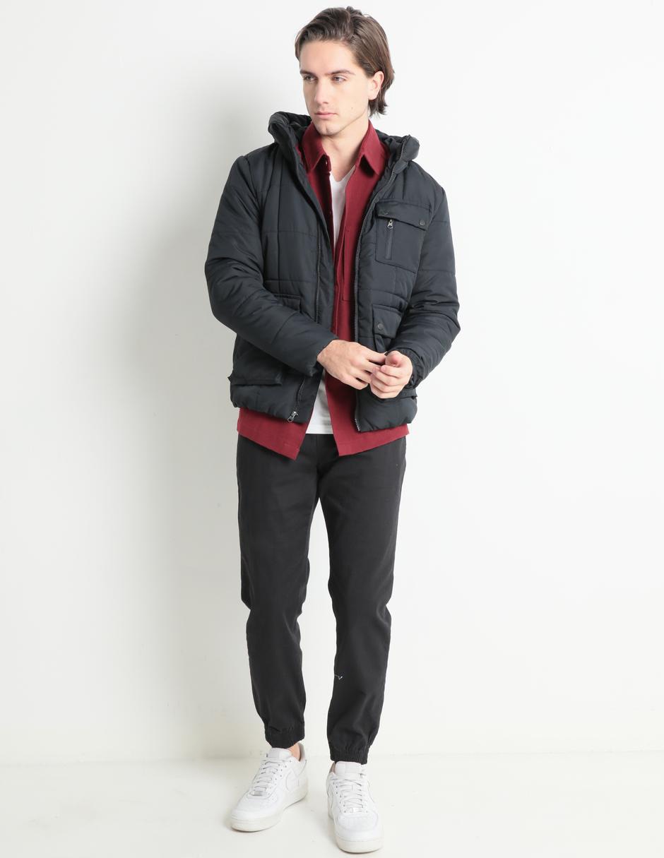 PANTALON NON STOP, M, NEGRO LISO RECTO