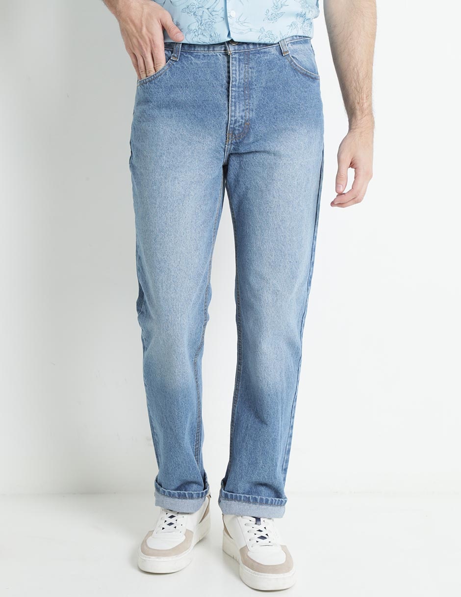 Jeans straight lavado obscuro para hombre Jeans straight lavado obscuro para hombre