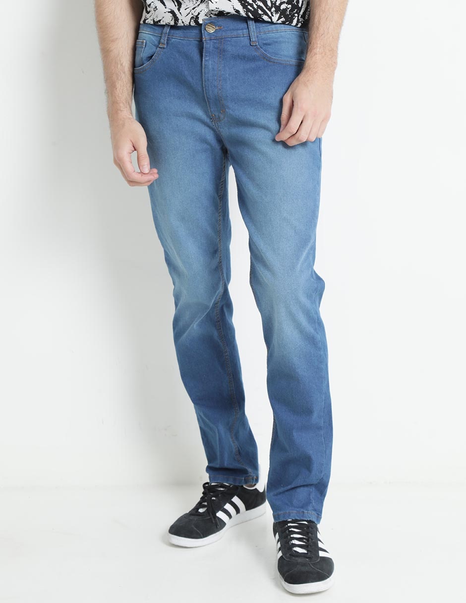Jeans slim deslavado para hombre