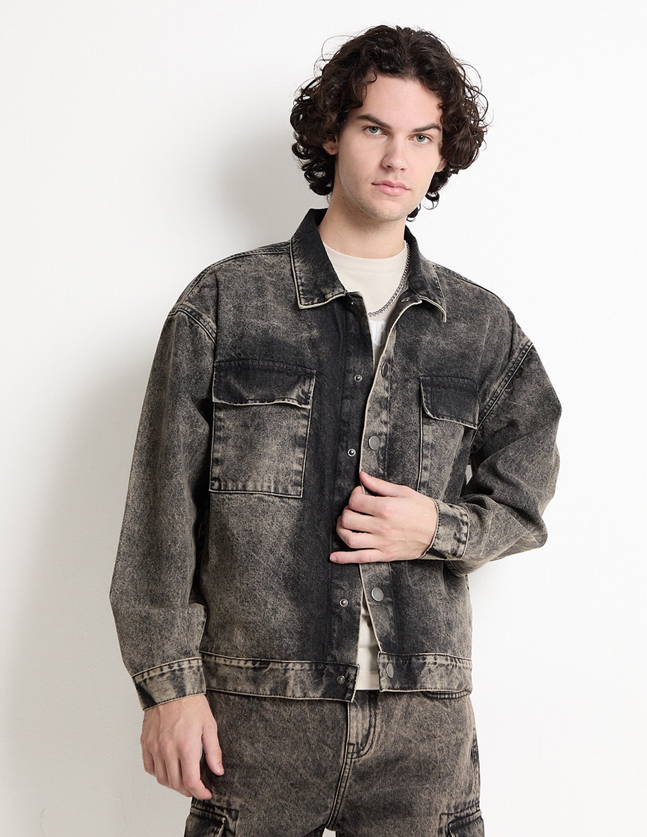 Chamarra Denim de mezclilla para hombre Chamarra Denim de mezclilla para hombre