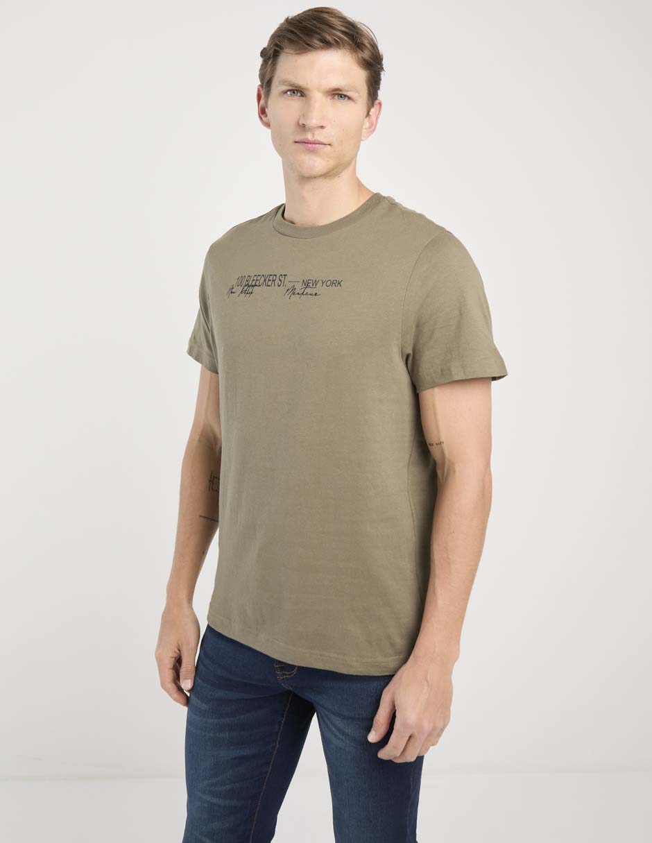 Playera cuello redondo para hombre 1