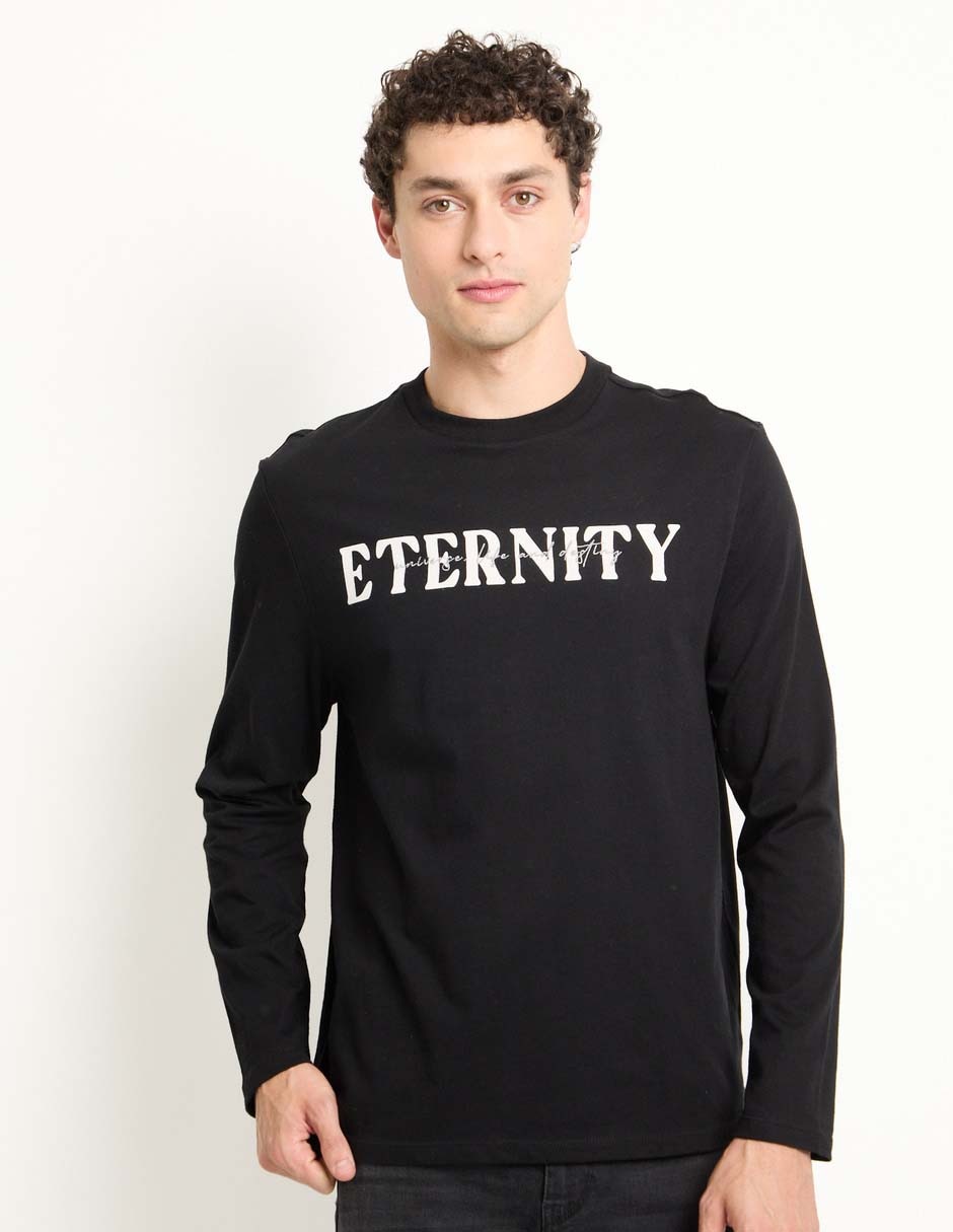 Playera cuello redondo para hombre