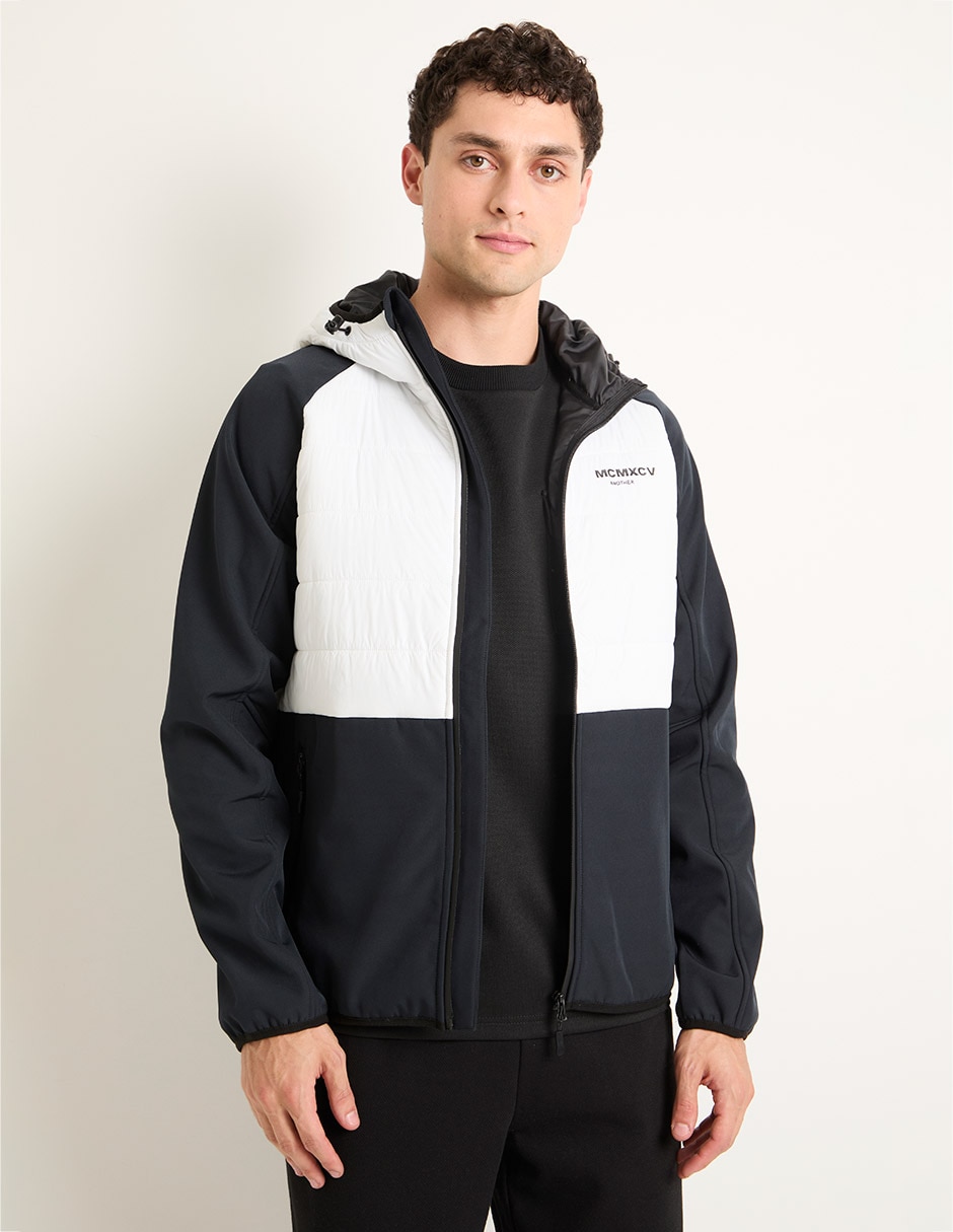 Chamarra capitonada Non Stop con capucha para hombre Suburbia