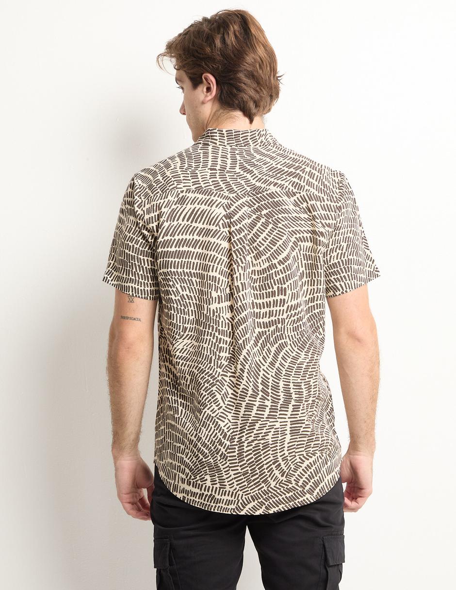Camisa casual de algodón manga corta para hombre 2