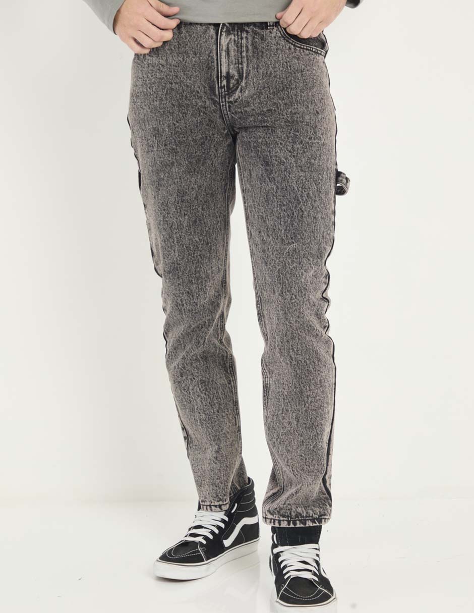 Jeans straight lavado bitono para hombre