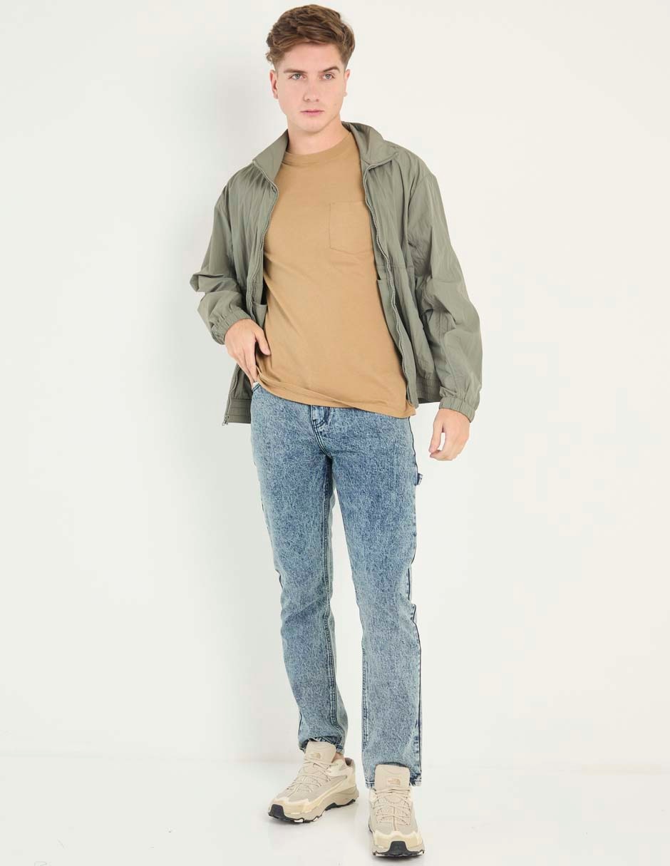 Jeans straight lavado bitono para hombre 3