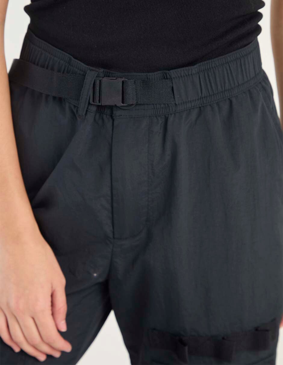 PANTALON CARGO NON STOP, CH, NEGRO LISO