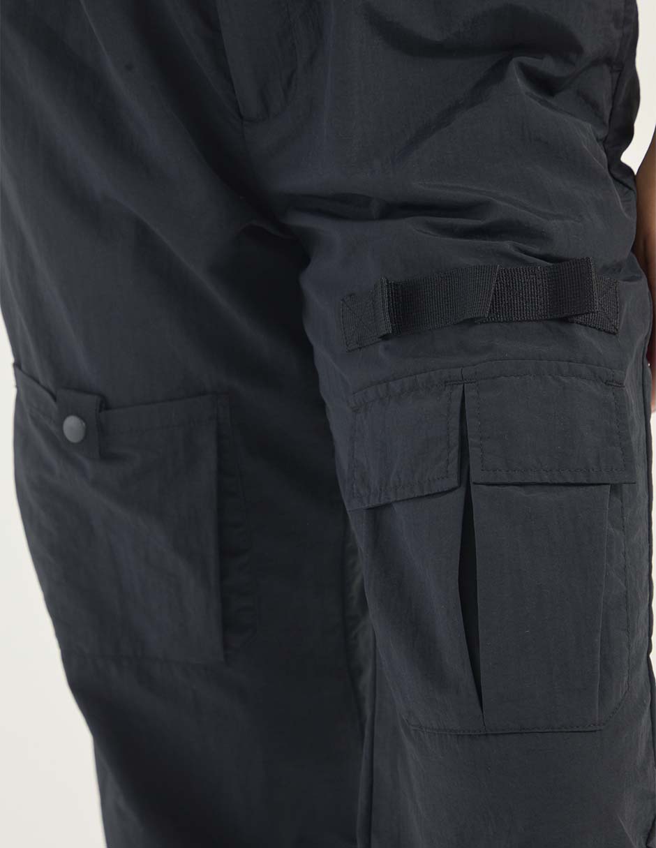 PANTALON CARGO NON STOP, CH, NEGRO LISO