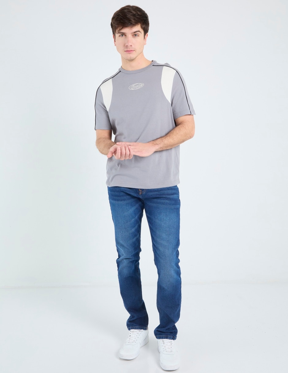 Jeans slim deslavado para hombre 3