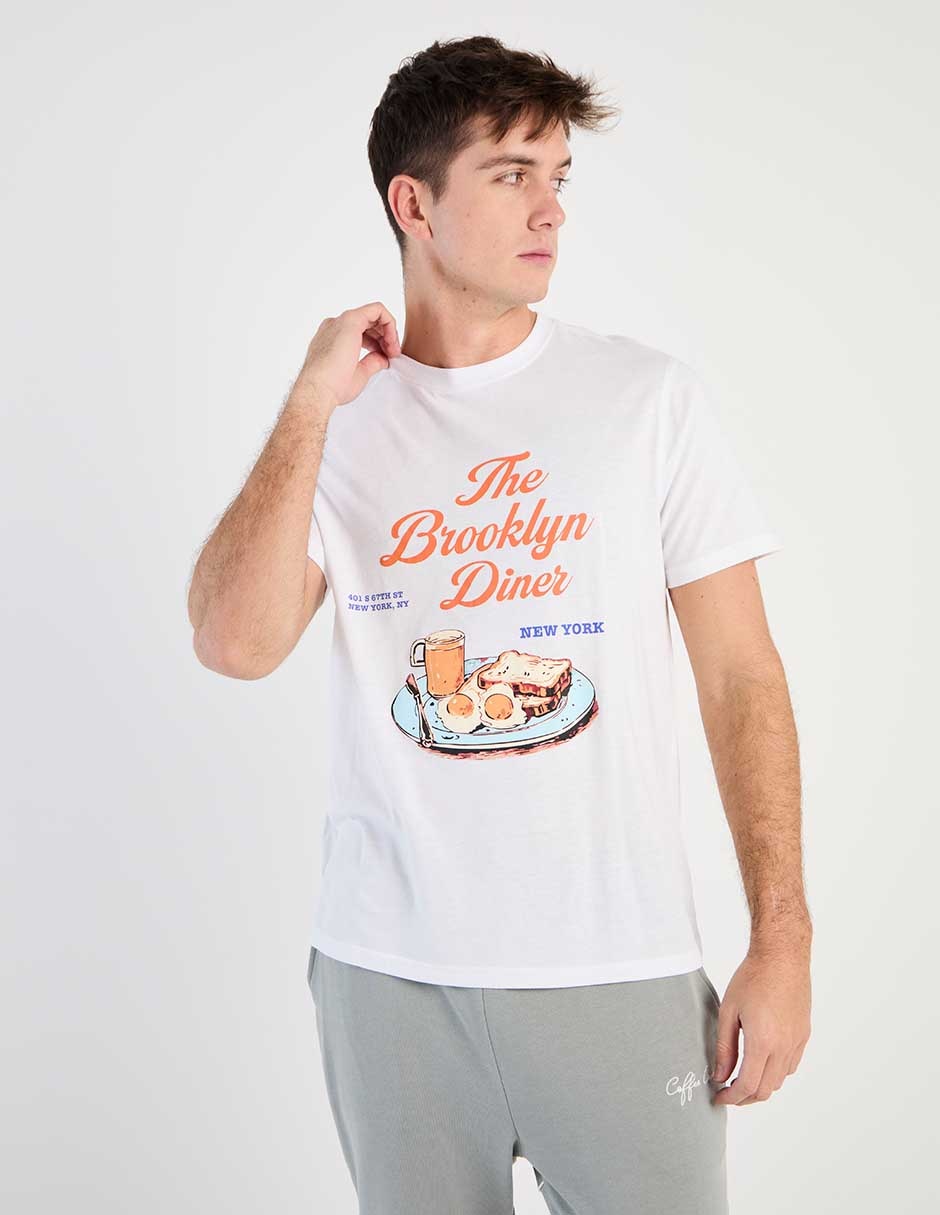 Playera cuello redondo para hombre