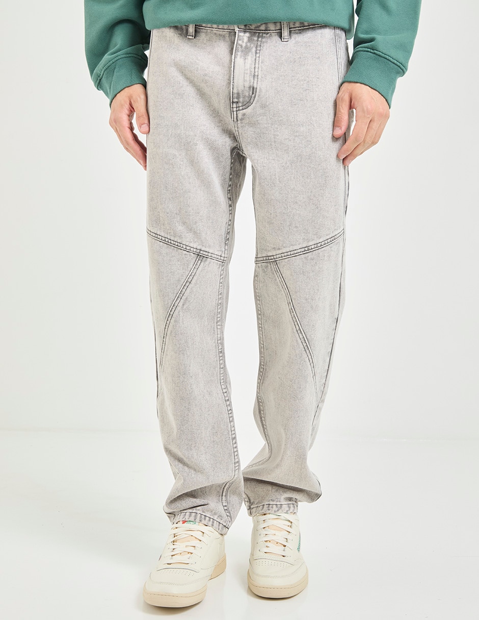 Jeans straight deslavado para hombre Jeans straight deslavado para hombre