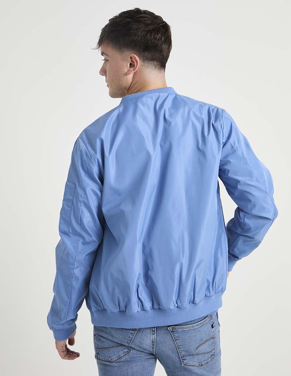 Chamarra bomber con bolsillos para hombre 2