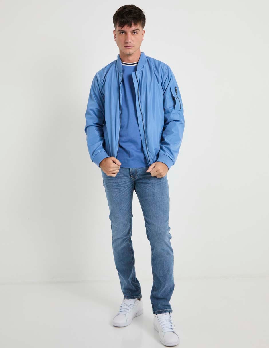 Chamarra bomber con bolsillos para hombre 3