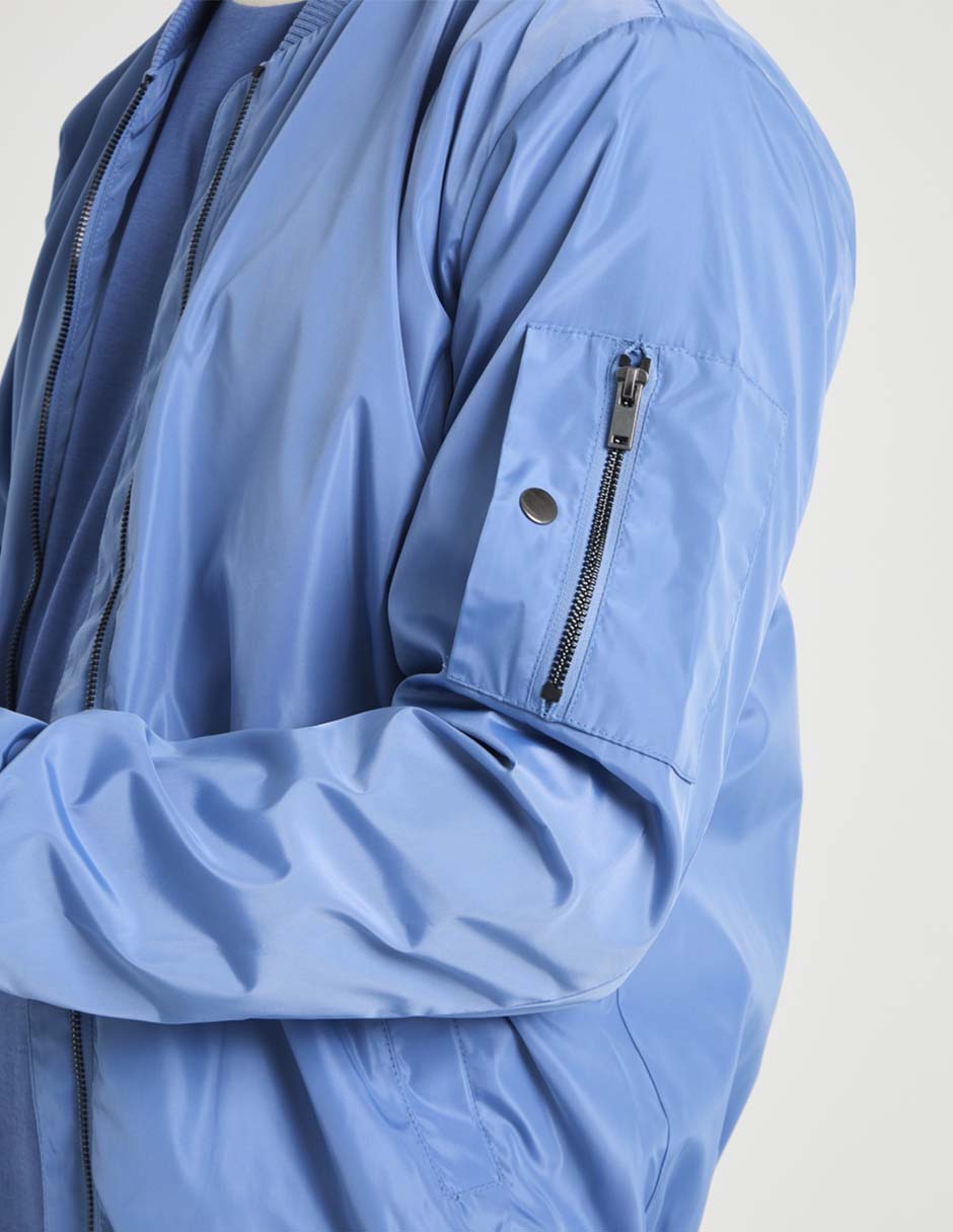 Chamarra bomber con bolsillos para hombre 4