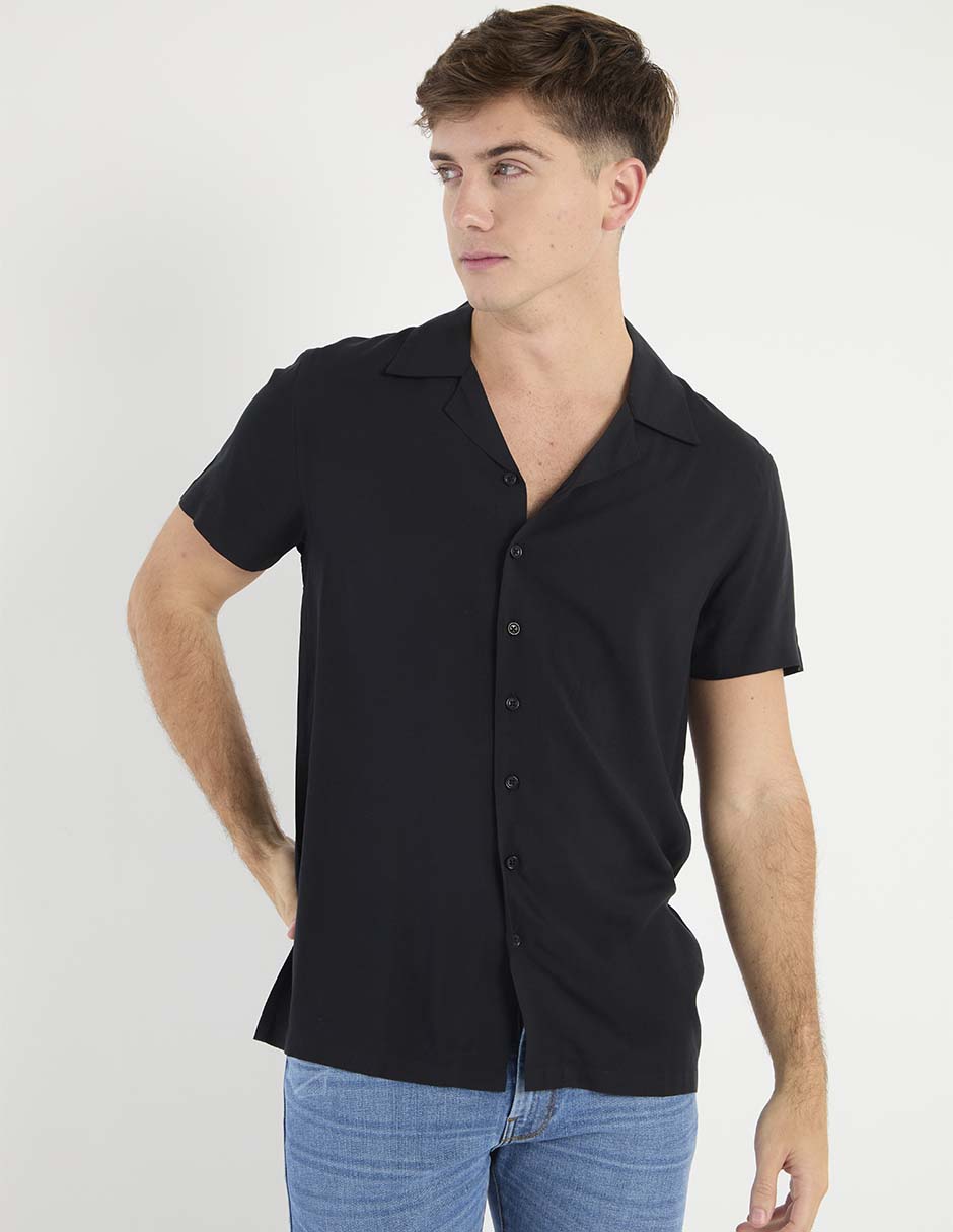 Camisa casual de algodón manga corta para hombre Camisa casual de algodón manga corta para hombre