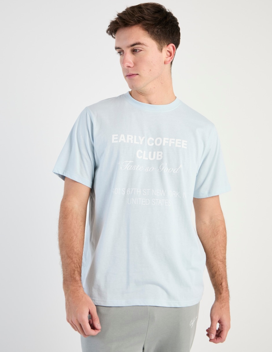 Playera cuello redondo para hombre