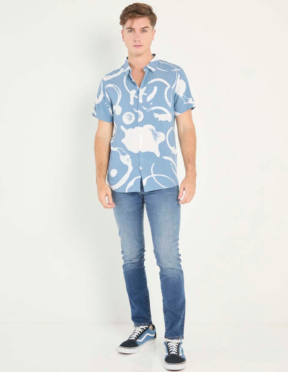 Camisa casual manga corta para hombre 3
