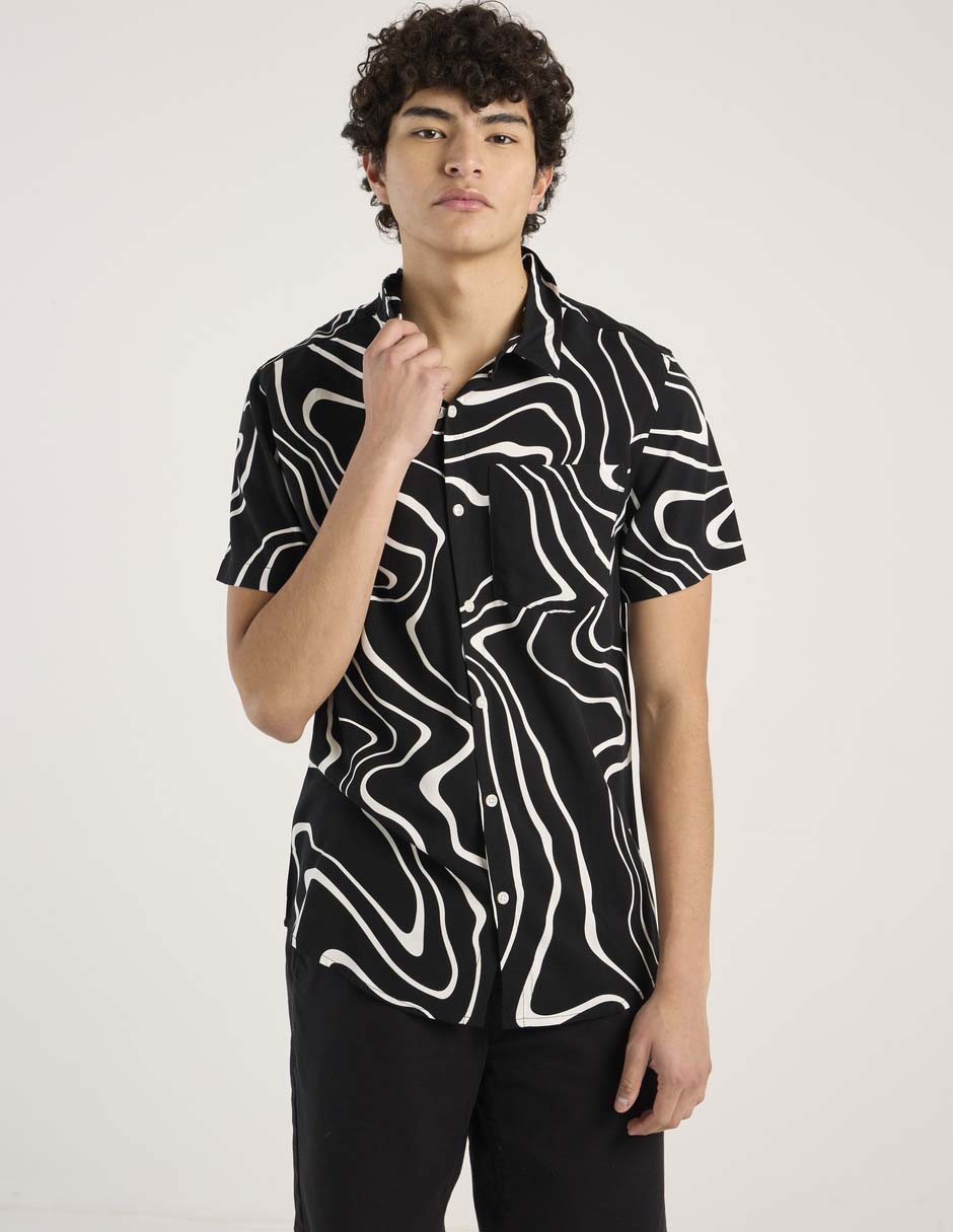 Camisa casual manga corta para hombre Camisa casual manga corta para hombre