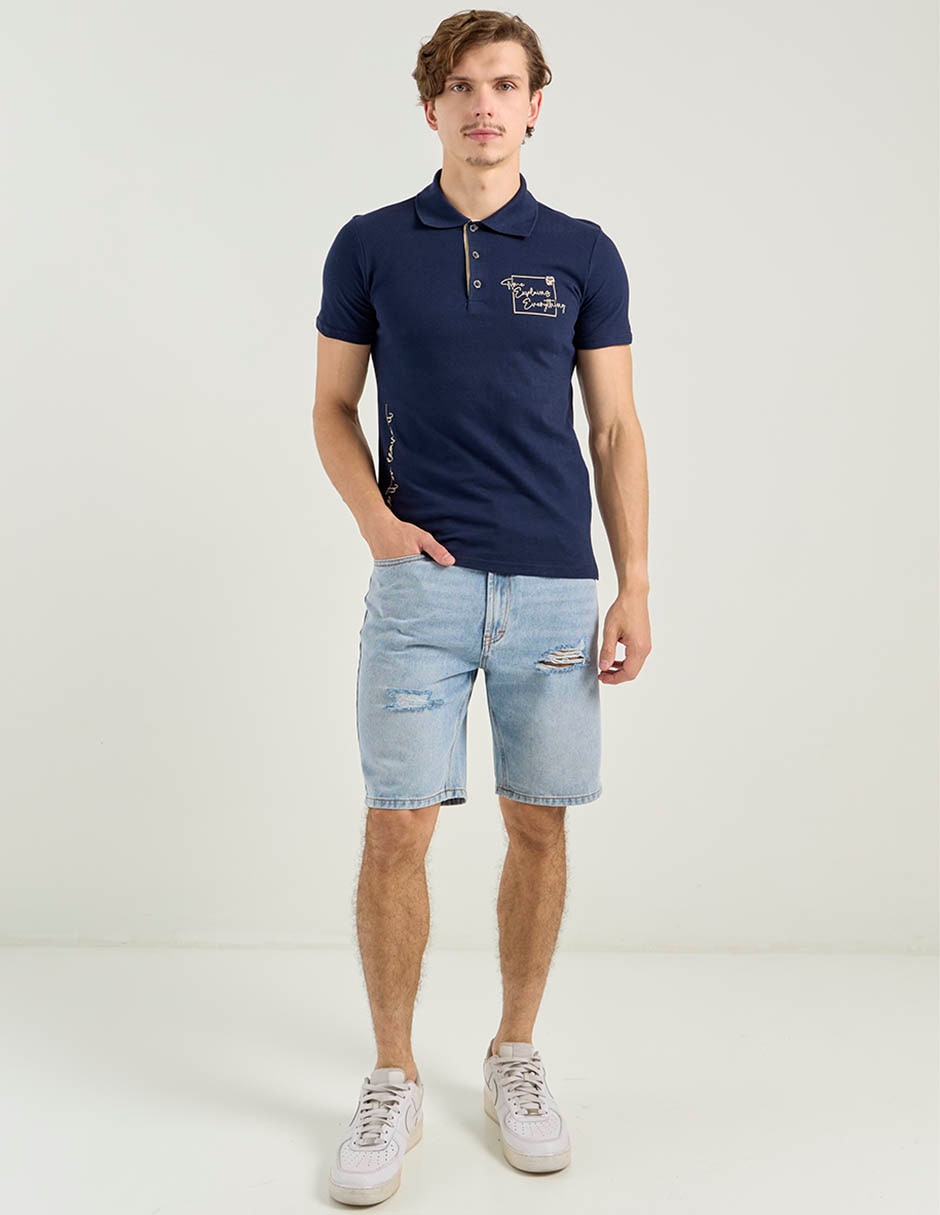Bermuda de mezclilla para hombre 3