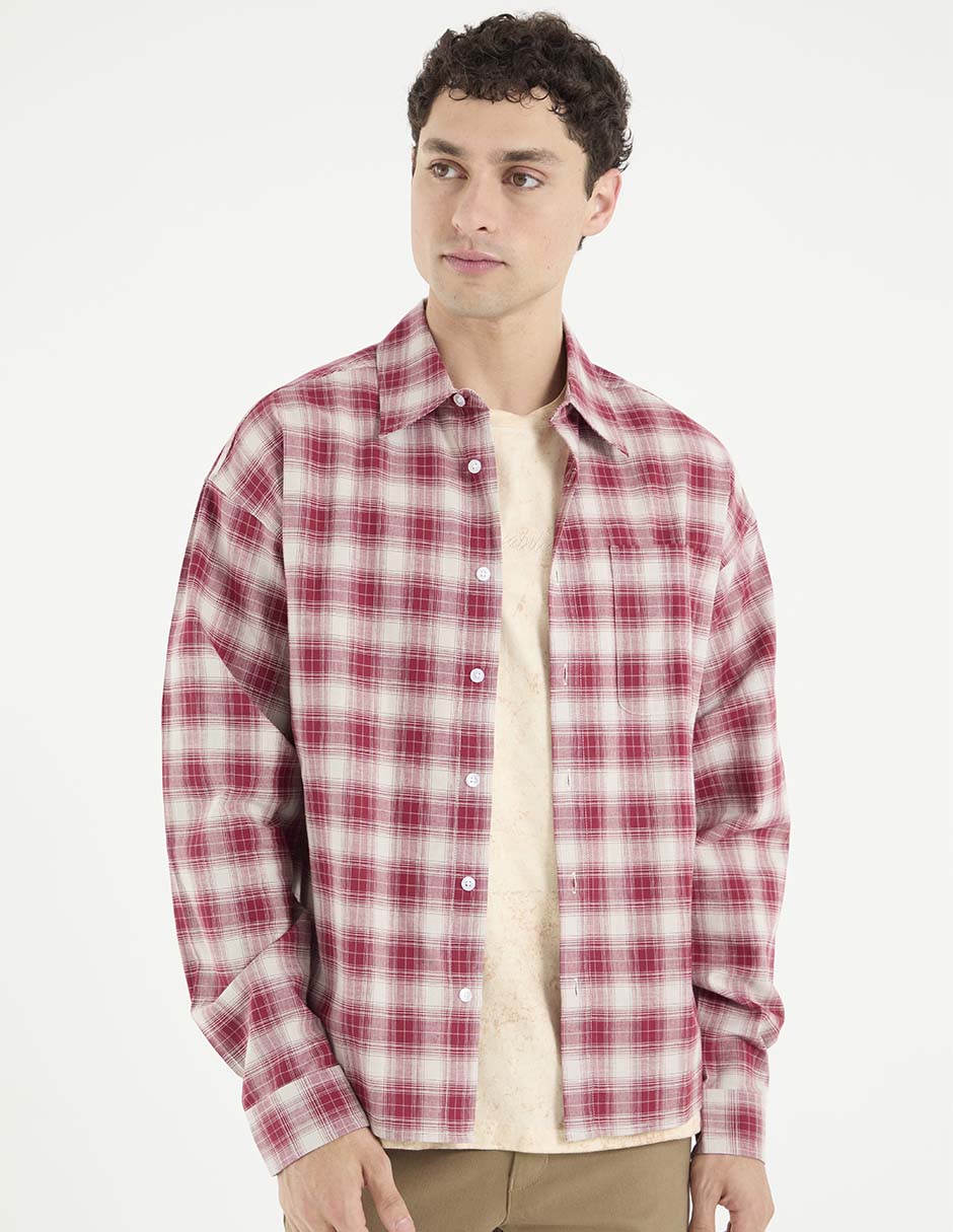 Camisa casual manga larga para hombre Camisa casual manga larga para hombre