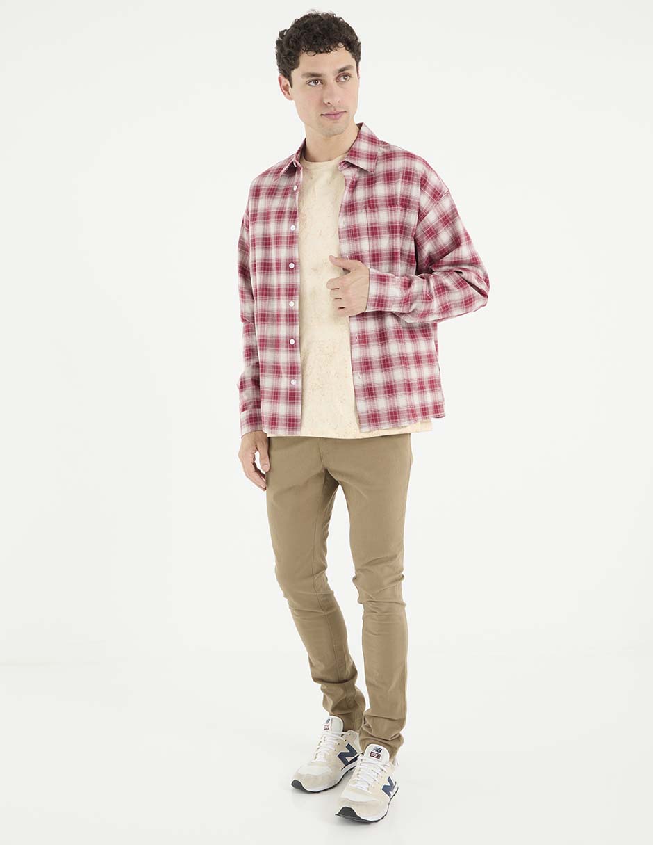 Camisa casual manga larga para hombre 3